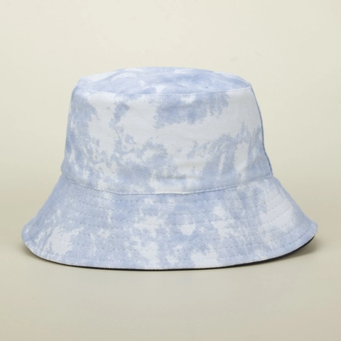 Tie-Dye Bucket Hat Reversible Cotton Canvas Sun Protection Streetwear Gradient Fisherman Cap For Men Women Fashionable