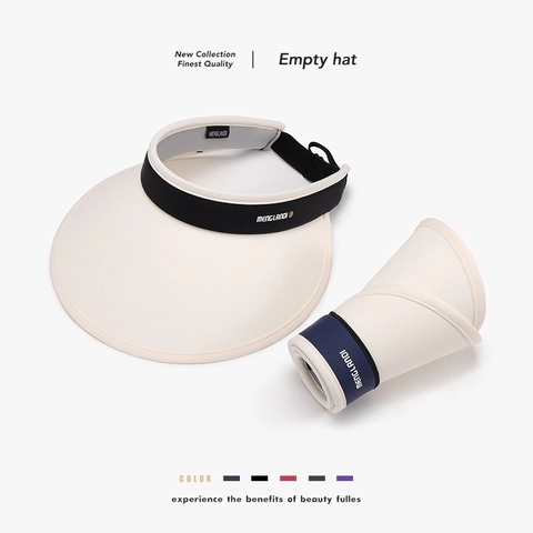 Cappello Visiera Parasole Donna Tesa Larga Protezione UV Pieghevole Raso Di Ghiaccio Traspirante Vuoto Top Sport All'aperto Berretto