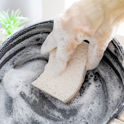 Spugna Per Pulizia A Forma Di S Cotone In Pasta Di Legno Fibra Di Sisal Paglietta Doppia Faccia Per Cucina