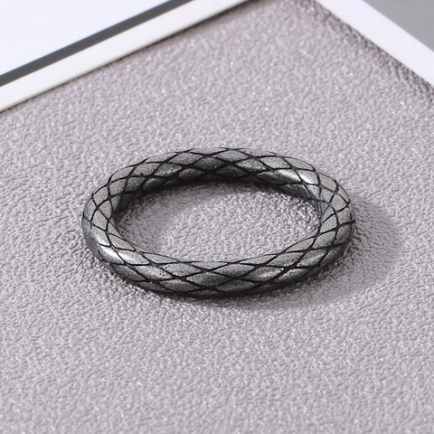 Vintage Edelstahl Ring Für Männer Punk Gothic Schuppen Textur Band Retro Schmuck