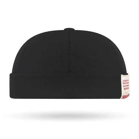 Retro Docker Hat Randloze Pet Katoen Polyester Verstelbare Metalen Gesp Letter Label Streetwear Hip Hop Unisex