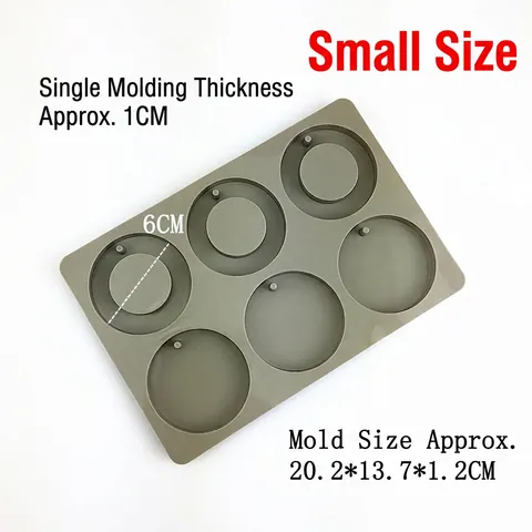 Round Silicone Mold For DIY Handmade Soap Wax Aroma Gypsum Cake Chocolate Making Circular Shape Flexible Heat Resistant