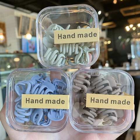 Mini Haarklammern Matt Kunststoff Kleine Haarkrallen Süße Bunte Haarstyling Accessoires Für Frauen Mädchen