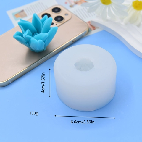 3D Sukkulenten Silikonform Blumen Pflanzenform Für DIY Tortendekoration Kerzen Seife Gips Handwerk