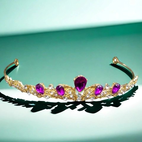 Lussuosa Diadema A Corona Con Zirconi E Strass Per Matrimonio Sposa Principessa Compleanno Festa Lega Di Zinco Accessori Per Capelli