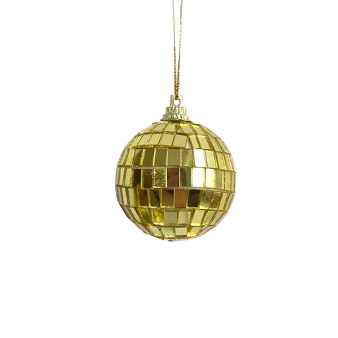 Gold Mirror Disco Ball Glass Reflective Hanging Ornaments For Bar Wedding Christmas Party Home Decorations Party Favors
