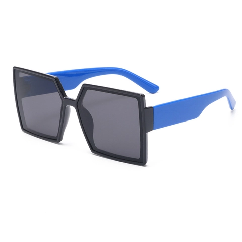 Kids Sunglasses Square Oversized UV400 Protection PC Frame AC Lens Retro Fashion Contrast Color Boys Girls Outdoor