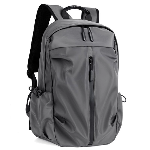 Sac À Dos Décontracté Imperméable Port De Charge USB Sac Voyage Ordinateur École Tendance Tissu Oxford