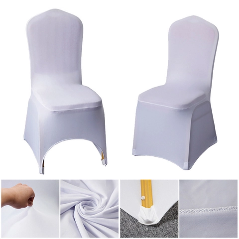 Coprisedia Elastico In Spandex Poliestere Vestibilità Universale Per Matrimonio Banchetto Hotel Festa Decorazione Sala Da Pranzo