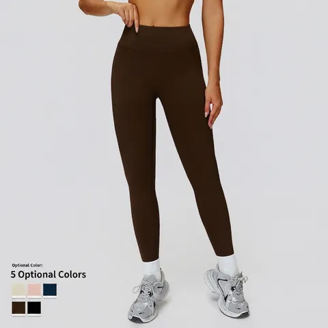 High Waisted Yoga Hose Damen Fleece Gefüttert Thermoleggings Bauchkontrolle Po Lifting Sportbekleidung Enge Sporthose