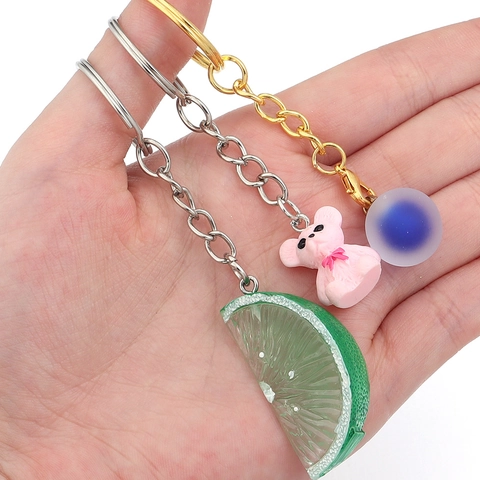 Electroplated Metal Keychain Rings With Chains Lobster Clasp Screw Eye Pin For DIY Handmade Jewelry Making Connectors