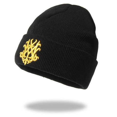 Berretto In Maglia Acrilico Ricamo Caldo Inverno All Aperto Hip Hop Streetwear A Coste Termico Cappello Per Uomini Donne