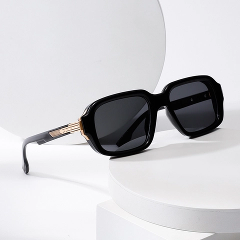 Retro Square Sunglasses UV400 Protection TR And Alloy Double Bridge Frame PC Lens Fashion Gradient Shades For Men Women