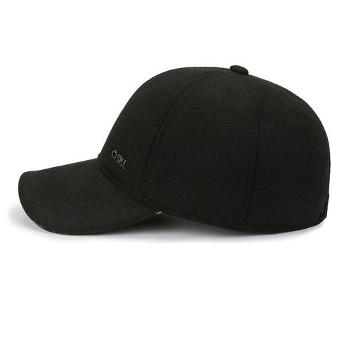 Winter Baseballkappe Herren Wolle Verdickt Warm Schirmmütze Mit Ohrenschutz Verstellbar Lässig Outdoor Sportlich