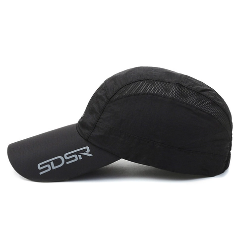 Quick Dry Sports Baseball Cap Polyester Mesh Breathable Sun Protection Lightweight Adjustable Outdoor Running Hat Men Women