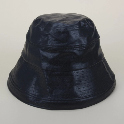 Bucket Hat Faux Leather PU Winter Autumn Windproof Retro Solid Color Fashion Headwear For Women Casual Daily Outdoor