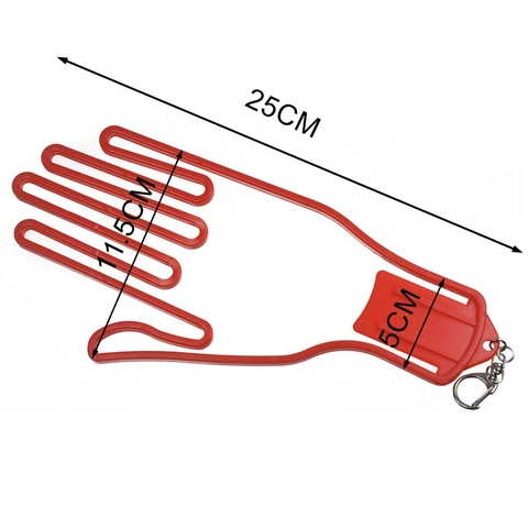 Tenditore Guanti da Golf Supporto per Guanti in Plastica a Forma di Mano Con Gancio per Portachiavi Cornice di Supporto per Asciugatura Protettiva Accessori Sportivi
