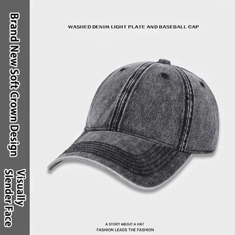 Casquette De Baseball En Denim Lavé Vintage Coton Protection Solaire Chapeau Strapback Ajustable Hommes Femmes Unisexe