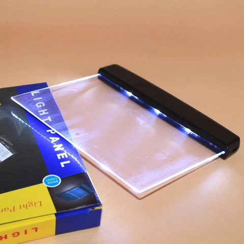 Lampada Da Lettura Portatile LED A Pannello Piatto Acrilico Protezione Occhi Luce Notturna Per Camera Viaggi Studenti