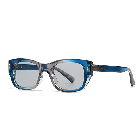 Retro Square Sunglasses Men Women PC Frame Metal Hinges UV400 Protection Double Bridge Vintage Fashion Eyewear