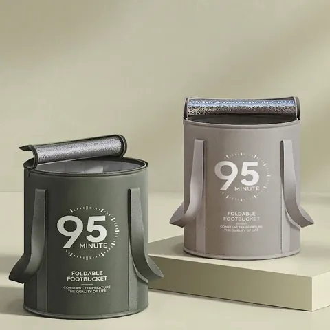 Tragbare Faltbare Fußbadewanne Verdickte Isolierte Fußwanne Aluminiumfolienfutter Für Home Travel Spa Massage