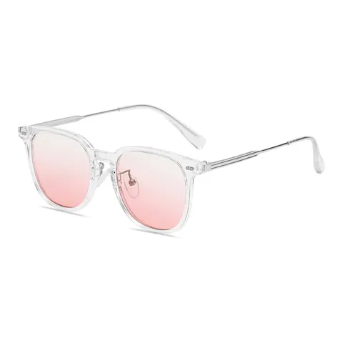 Occhiali Da Sole Quadrati Retro Oversize Montatura TR Metallo Lenti AC Anti Luce Blu Protezione UV400 Per Donna Uomo