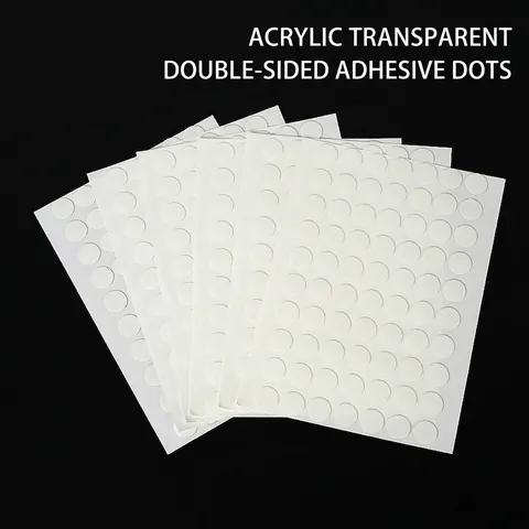 Points Adhésifs Double Face Transparents En Acrylique Imperméables Sans Résidus Points Colle Clairs Pour Bricolage Fixation