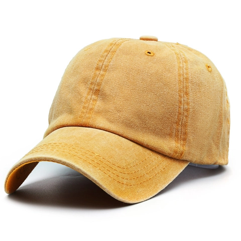 Gorra De Béisbol De Algodón Lavado Vintage Estilo Desgastado Color Sólido Ajustable Sombrero De Papá Protección Solar Hombres Mujeres