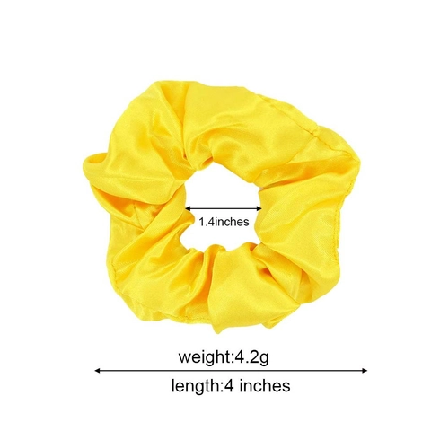 Satin Satin Scrunchies Large Elastic Hair Ties Solid Color Ponytail Holder Soft Hairbands For Women Girls