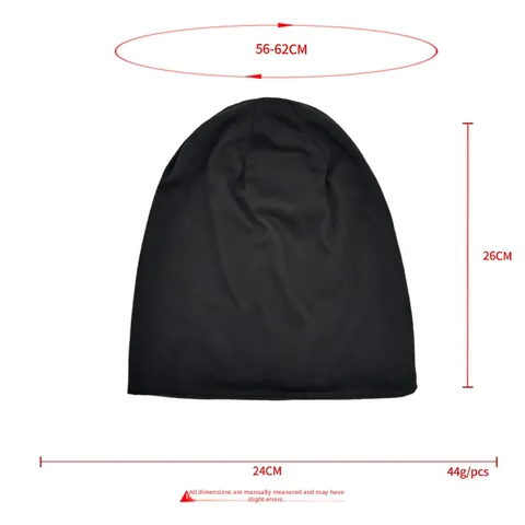 Slouchy Beanie Mütze Dünn Einfarbig Polyester Atmungsaktiv Leicht Doppellagig Kappe Für Damen Herren Minimalistisch Casual Kopfbedeckung