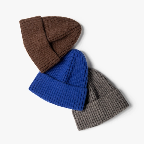 Gorro De Punto De Invierno Grueso Cálido De Canalé Suave Con Dobladillo Gorra Para Hombre Mujer Exterior