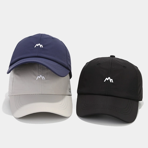 Mountain Embroidery Baseball Cap Quick Dry Breathable Outdoor Sport Sun Protection Adjustable Unisex Hat