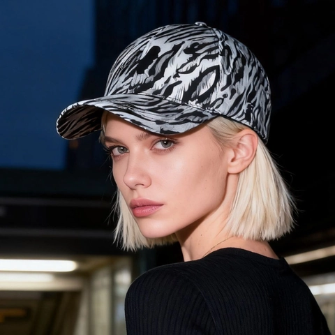 Baseball Cap Polyester Sun Protection Outdoor Leisure Streetwear Animal Print Leopard Zebra Pattern Women Men Unisex