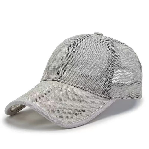 Berretto da Baseball a Rete Traspirante Uomo Donna Regolabile Protezione Solare Sport Estivi Outdoor Trucker Hat Tesa Vuota