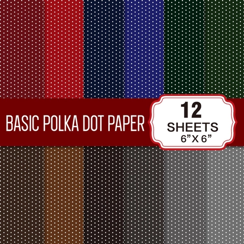 Vintage Polka Dot Plakboek Papier Achtergrond Materiaal Decoratief Voor DIY Journaling Ambachten Multi Color Basis Papier
