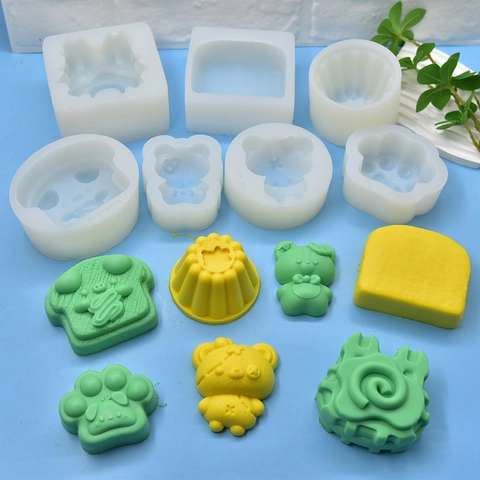Silicone Mold Cartoon Bear Cat Paw Toast Bread Shape For DIY Handmade Cake Chocolate Pudding Decorative Crafting