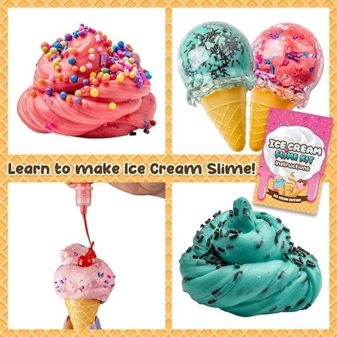Kit Slime Gelato DIY Per Bambini Kit Creazione Slime Con Argilla Morbida E Colla Trasparente Giocattolo Educativo