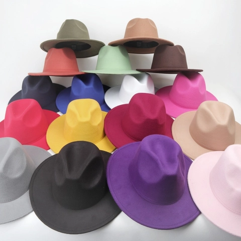 Western Fedora Hat With Turquoise Studded Leather Band Vintage Wide Brim Ethnic Style Cowboy Jazz Felt Hat