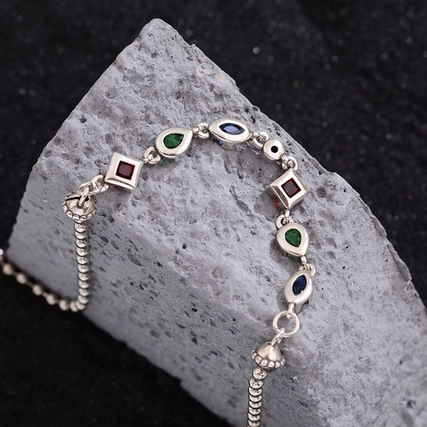 Collana Gotica Retro Rame Perline Di Zircone Colorate Hip Hop Catena Da Clavicola Gioielli Per Donna Stile Punk