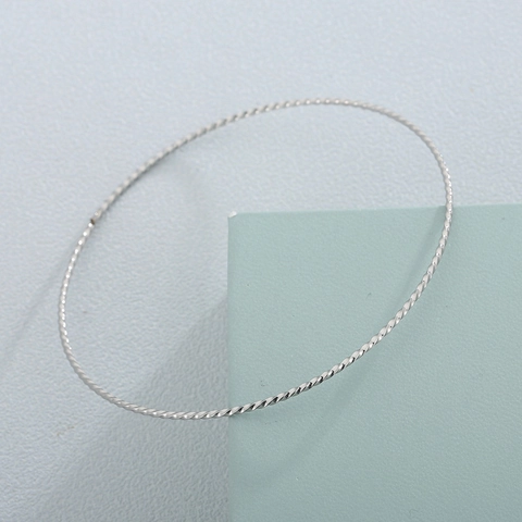 Anneau Rond En Corde Torsadée En Acier Inoxydable Accessoires De Fabrication De Bijoux Bricolage Grand Cercle Cerceau Simple Mode
