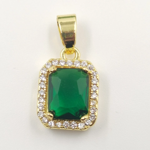 Ciondolo Gioielli Geometrici Rame Zirconia Cubica Cuore Rotondo Quadrato Forma Lusso Scintillante Fascino Clavicola Donne