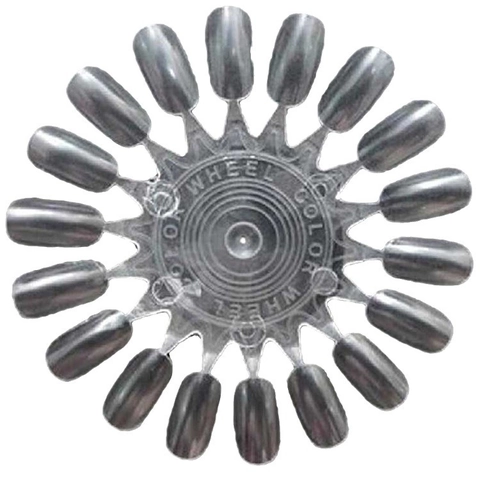 Nail Polish Color Palette Wheel Round Plastic Display Plate For Practice Training Salons Manicure Accessories