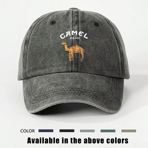 Cappello Da Baseball Lavato Protezione Solare Regolabile Vintage Cappello All'aperto Casual Motivo Animale