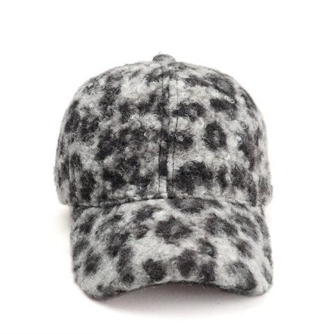 Cappello Da Baseball Stampa Leopardata Peluche Pelliccia Sintetica Inverno Caldo Regolabile All'aperto Antivento Unisex