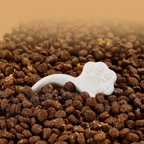 Diatomite Pet Food Scoop Cat Paw Shape Moisture Proof Desiccant Spoon Reusable Dehumidifier For Cat Dog Food Storage