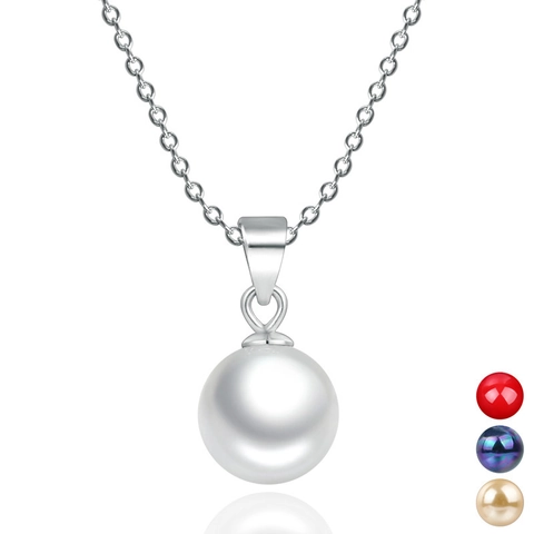 925 Sterlingsilber Künstliche Perle Anhänger Minimalistisch Elegant Muschelperle Anhänger Ohne Kette Für Damen Mode Schmuck