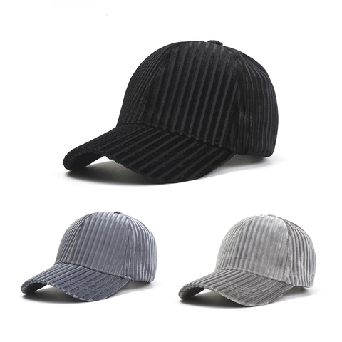Gorra De Béisbol De Pana Unisex Ajustable Color Sólido Para Deportes Al Aire Libre Minimalista Sombrero Con Visera