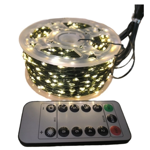 LED String Lights Copper Wire Waterproof Remote Control Multiple Modes Outdoor Christmas Tree Garden Patio Decoration
