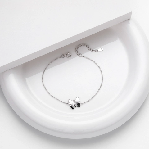 S925 Sterlingsilber Schmetterling Armband Für Damen Leichter Luxus Minimalistische Verstellbare Kette Vergoldet Versilbert Schmuck