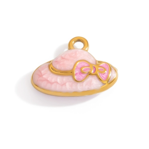 Pendenti in Acciaio Inossidabile Smaltati per Creazione Gioielli DIY Placcato Oro Impermeabile Ipoallergenico Design Frutta Animale Cuore